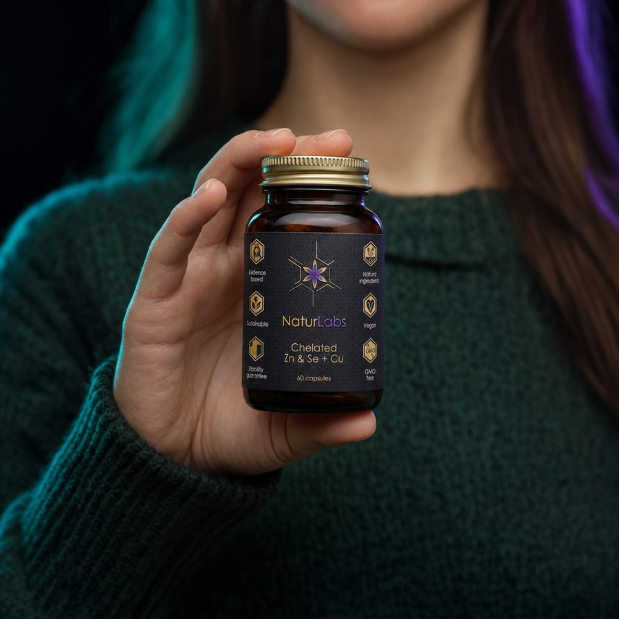 A Naturlabs jar in a hand